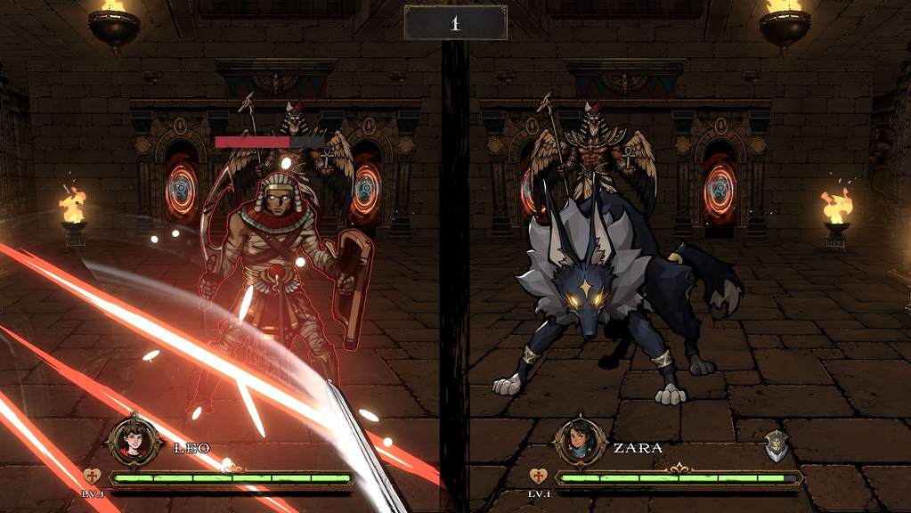 Two heroes. One fight. 
Co-op to solve puzzles, unleash your imagination.